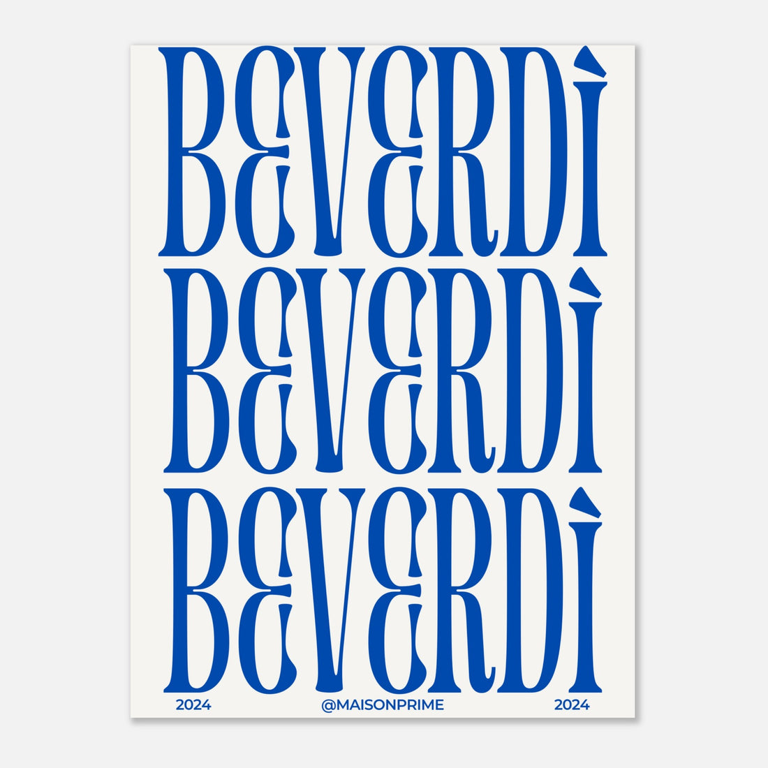 Beverdì Poster